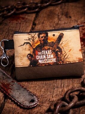 Texas Chainsaw Massacre Mini Zip Pouch Keychain Horror